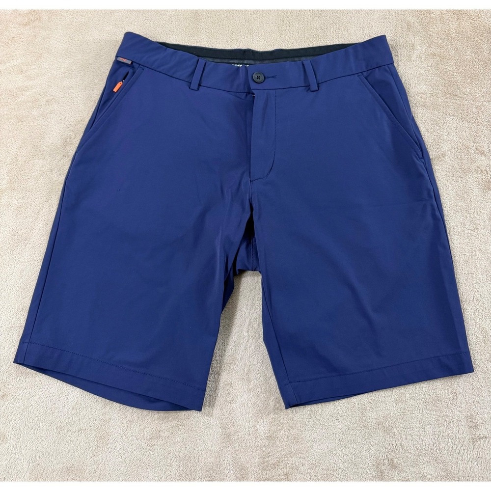 KJUS Chino Golf shorts Men's Size W35‎ Navy Blue Regular fit performance EUC